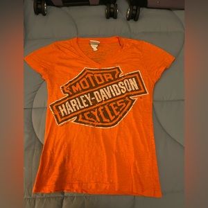 EUC Harley Davidson burnout tee